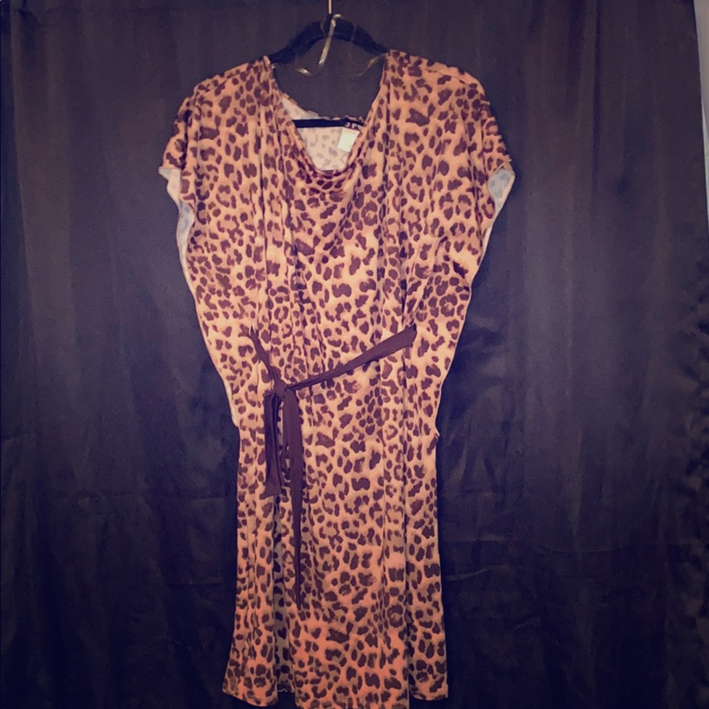 J.F.W. Just for wraps, leopard maternity dress.